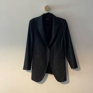 100% Virgin Wool Charcoal Gray Theory Blazer